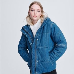 Rag & Bone Denim Puffer Jacket